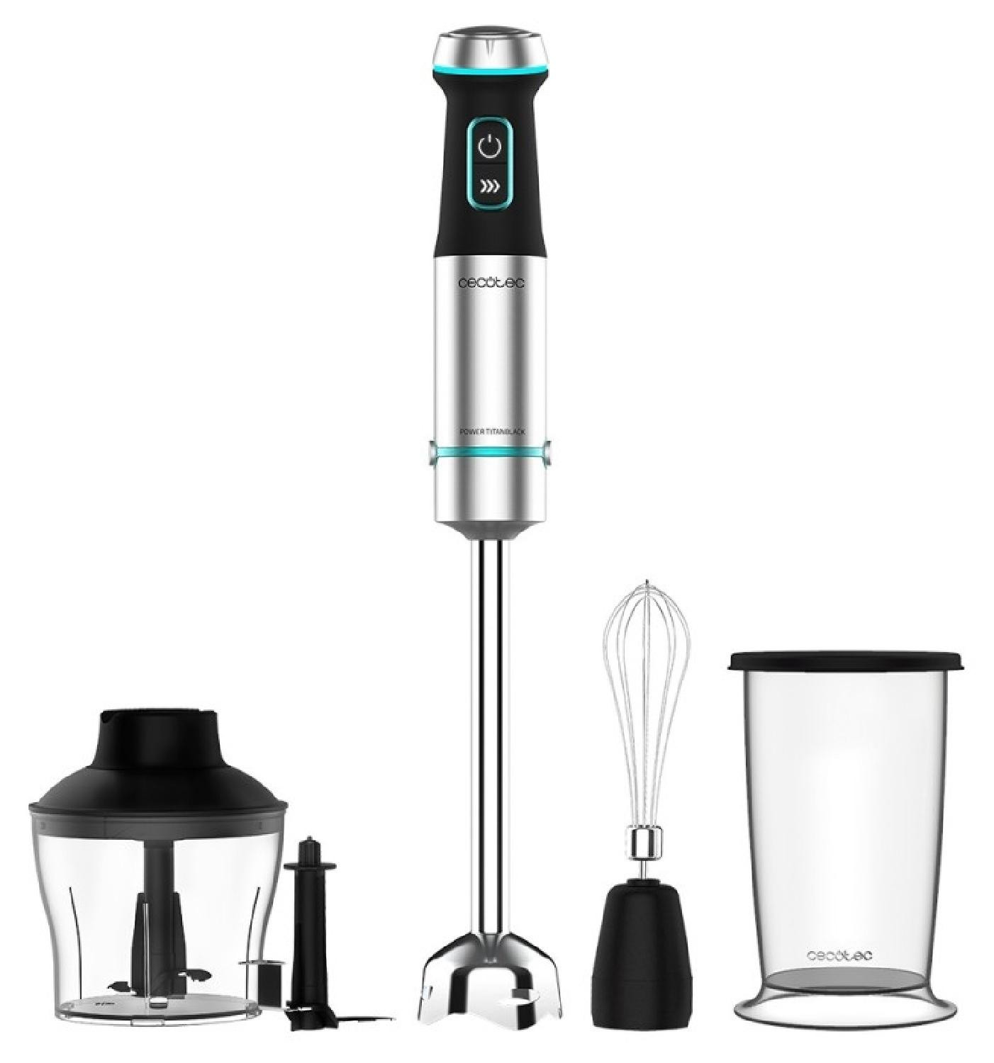 Cecotec Power TitanBlack 1200 XL Handmixer, 1200W, Cream & Crush