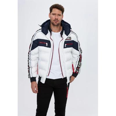 Winterjacke CIPO & BAXX "CM226", Herren, Gr. XL, weiß, Casual, modern fit, Jacken Winterjacke, funktional, stylisch & wetterfest