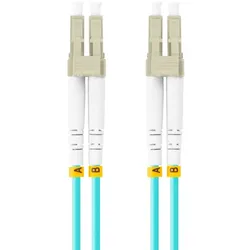 Lanberg FO-LULU-MD31-0010-TQ InfiniBand/Glasfaserkabel 1 m LC Aqua-Farbe