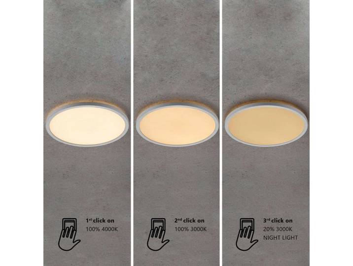 Plafonnier Oja 42 IP54 Chrome - Nordlux - Salle de bains - Plastique
