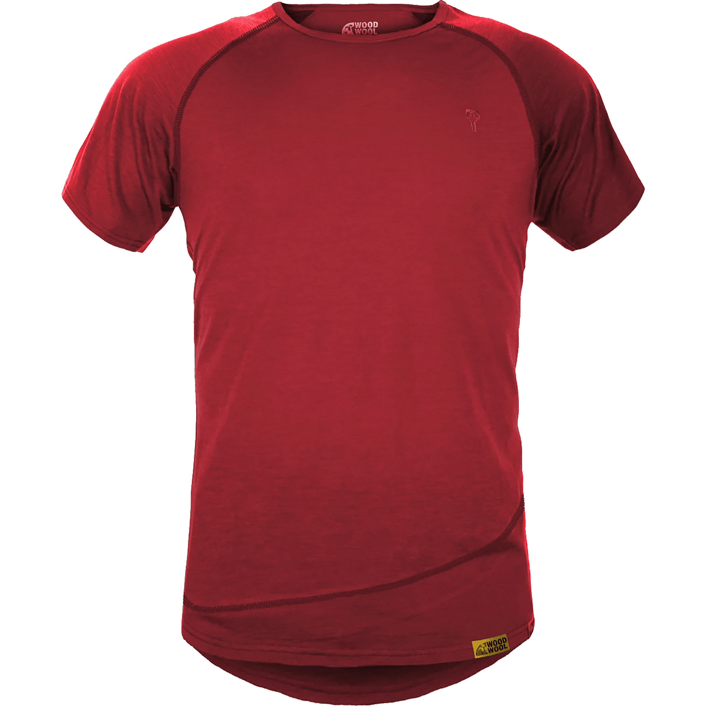 Grüezi Bag Mr. Pike WoodWool Herren T-Shirts rot Größe S Trekking Hautfreundlich Merinowolle | Lyocell (Tencel)