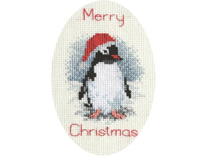 Derwentwater Designs Penguin Wenskaart Kruissteek Kit