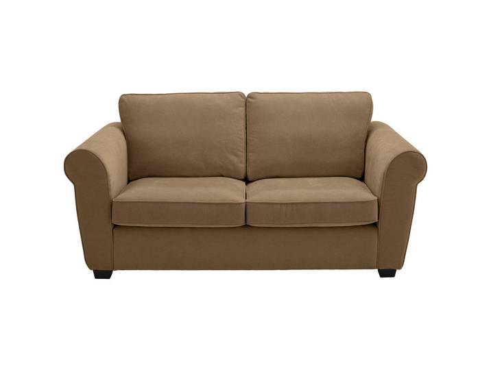 Carryhome 2,5-Sitzer, Goldbraun, Kunststoff, Füllung: Schaumstoff, 196x88x86 cm, Typenauswahl, Rücken echt, Wohnzimmer, Sofas & Couches, 3er Sofas