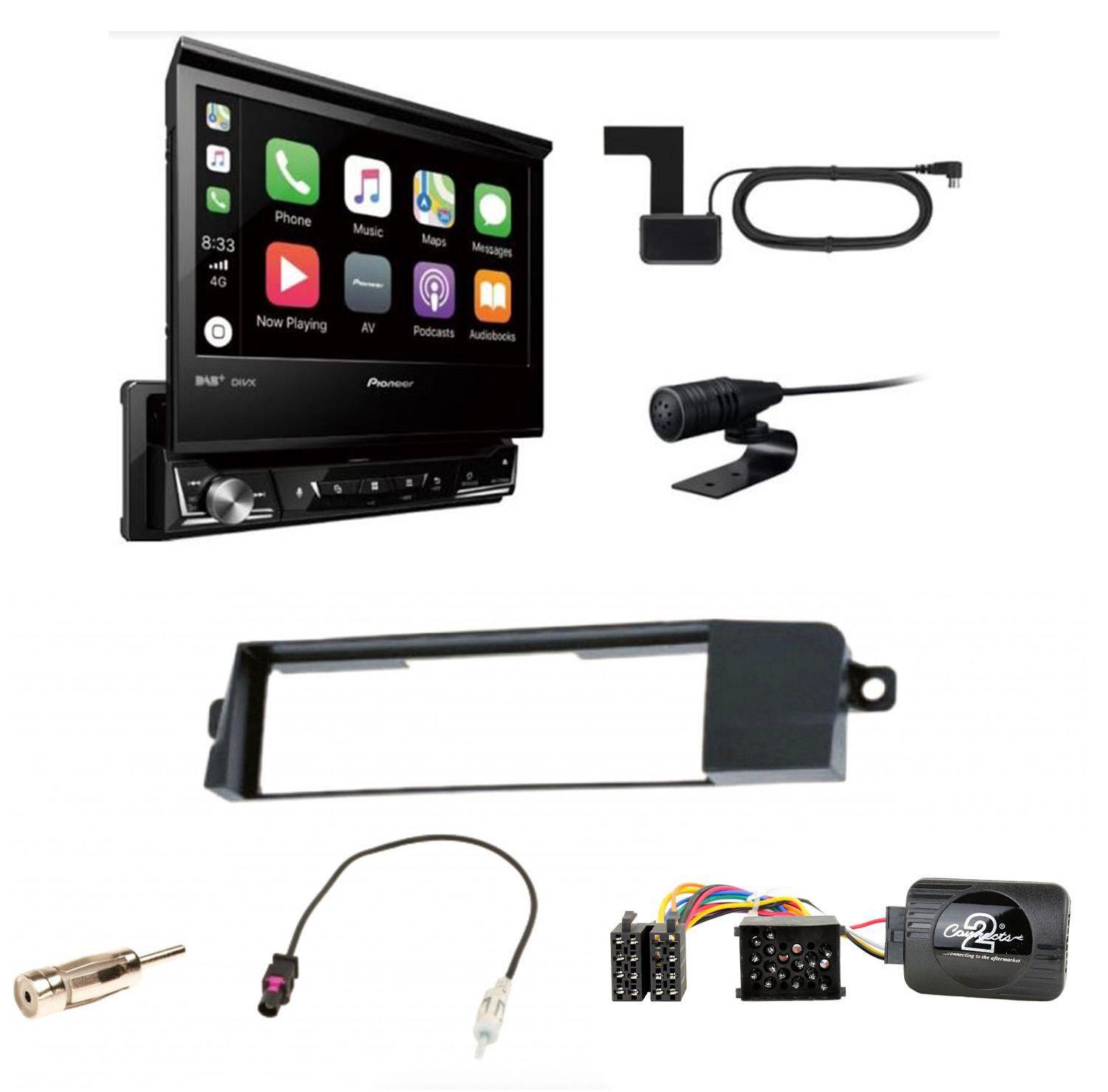Pioneer AVH-Z7200DAB Digitalradio Bluetooth Autoradio Einbauset für BMW 3er E46