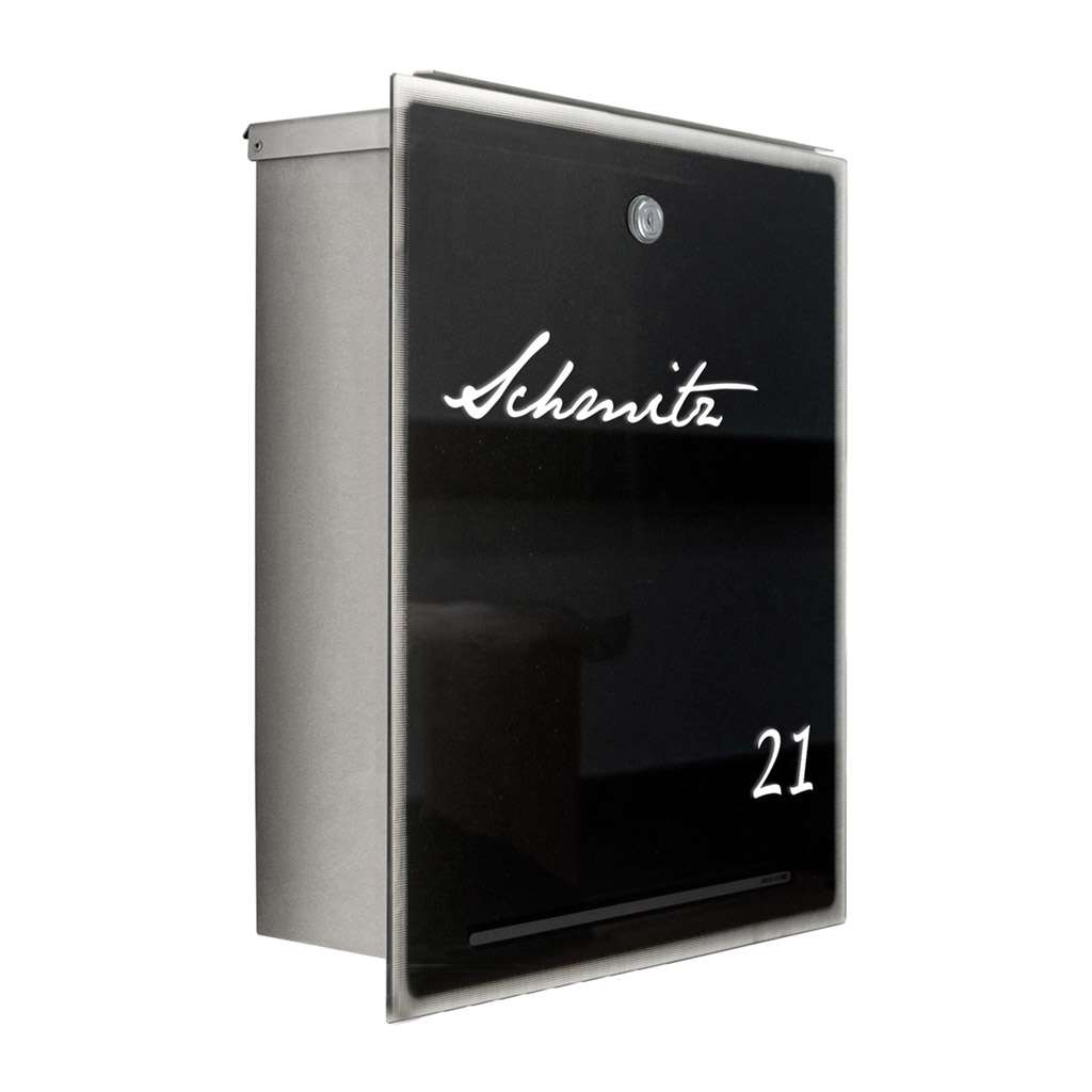 Radius Design Letterman 3 Briefkasten (schwarze Glasfront) schwarze Glasfront 559 B