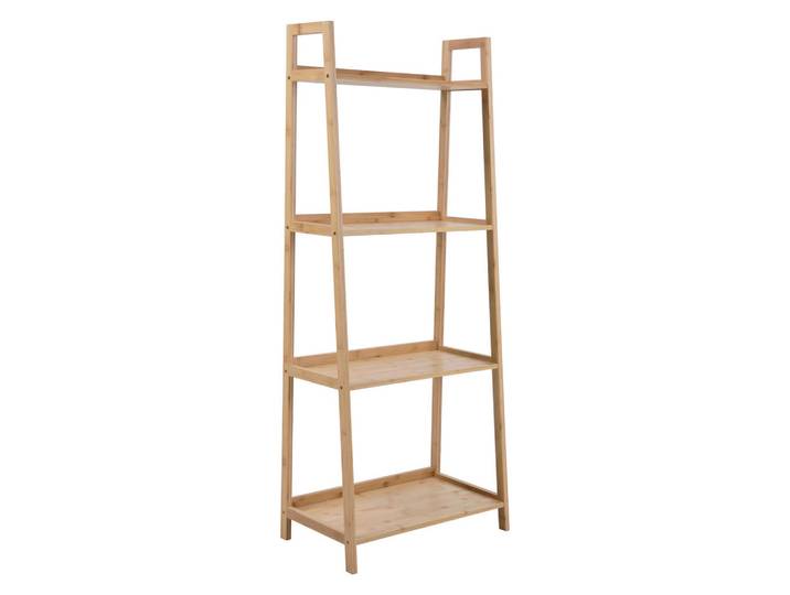 Svita Standregal Raja Bambus, Naturfarben, Holz, 60x148.5x35 cm, Wohnzimmer, Regale, Bücherregale