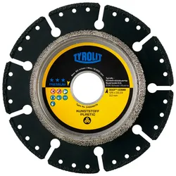 TYROLIT Trenn- und Anfasscheibe DxTxH 125x3x22,23 DCCI Combi, Form: UC3, Art. 34228075