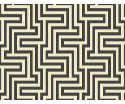 Seabrook Designs Martinique Geometric Maze Unpasted Wallpaper