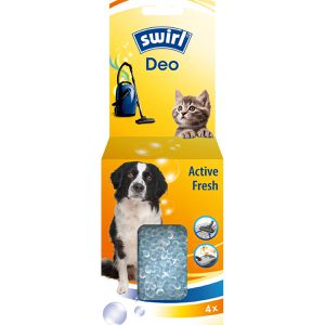 Swirl Staubsaugerdeo Duftperlen Active Fresh, frischer Duft, 4 Stück