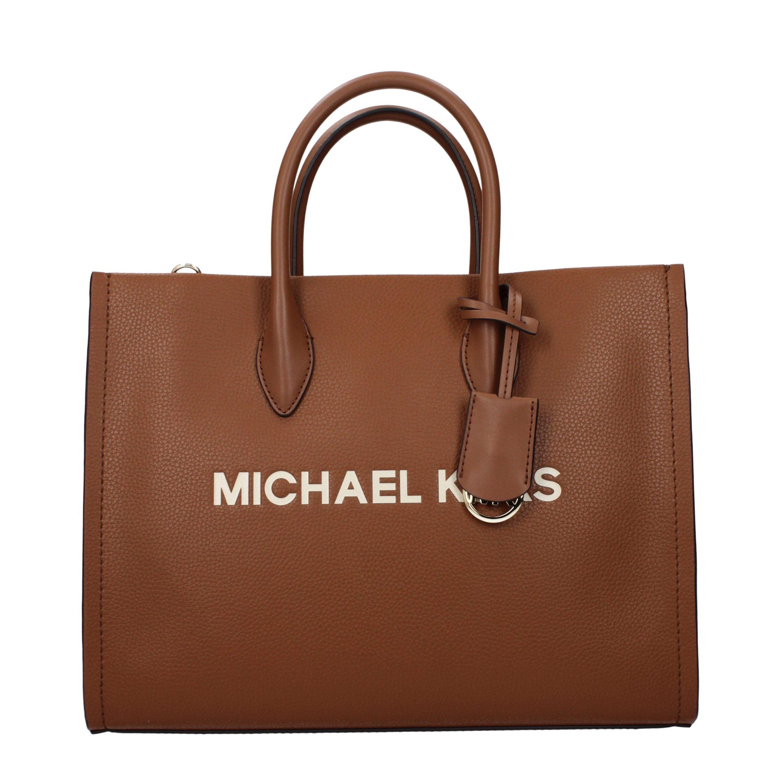Michael Kors Bruine Leren Handtas