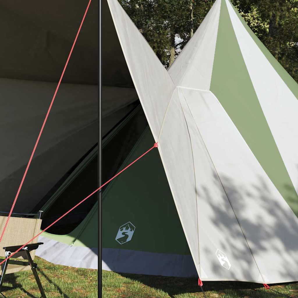 vidaXL Tente Tipi avec toit Vert 510 x 690 x 330 cm taffetas