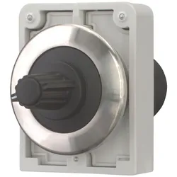 Eaton 188117 Potentiometer, flache Front, M30, 30.5 mm, ohne Skala/Beschriftung, R 1 kΩ, P 0.5 W, Frontring Edelstahl M30I-FR1K-BLANK