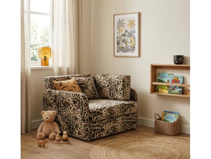 Family Meble Kinder-Schlafsofa Denis Design mit Bettkasten, ausziehbar – Variante Pantera