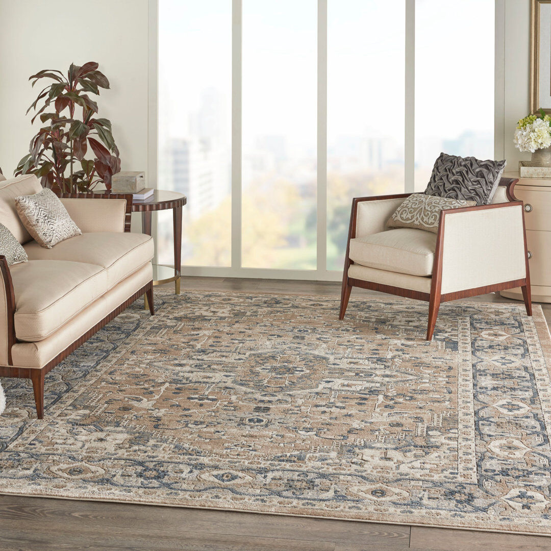 Latitude Vive Calabria Oriental Area Rug Brown;Gray Rectangle 239 x 300cm