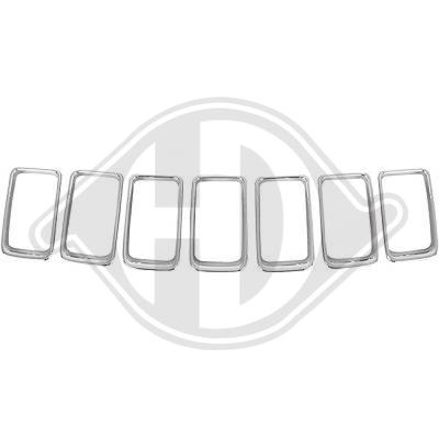 DIEDERICHS Zier-/Schutzleistensatz, Kühlergitter 2613141 für JEEP