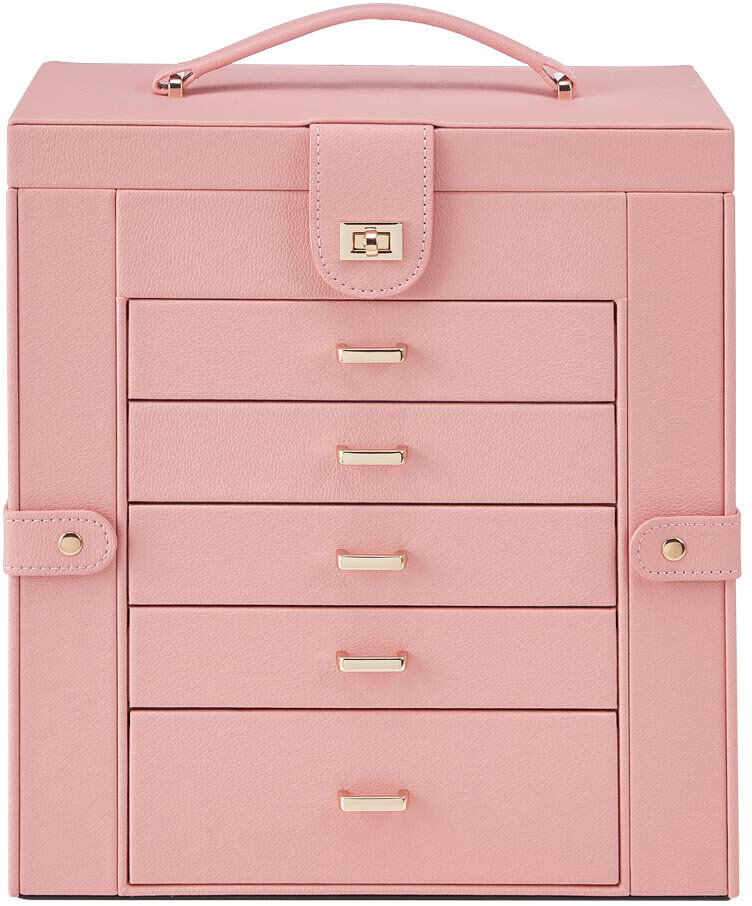 Brayden Studio jewelry box Pink 32cm H X 30cm W X 17cm D