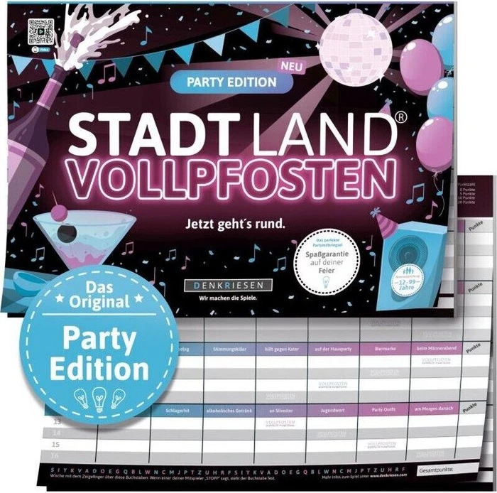 Denkriesen STADT LAND VOLLPFOST PARTY EDITION - DIN A4