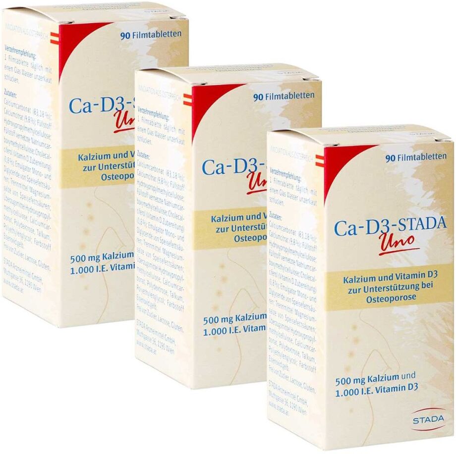 Ca D3 STADA UNO Filmtabletten 3x90stk