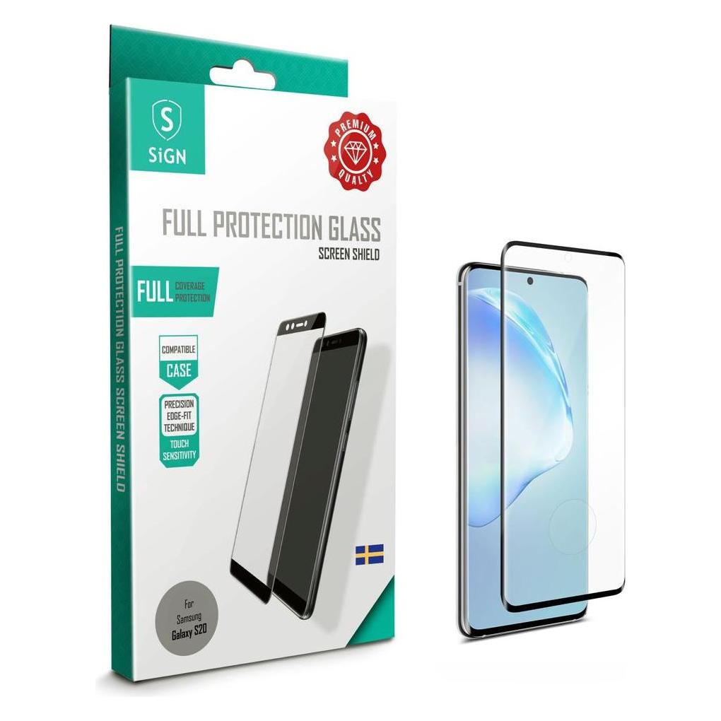 SIGN Samsung Galaxy S20 Full Coverage Screen Protector Tempered Glass (Samsung Galaxy S20+) (SNTP-20)