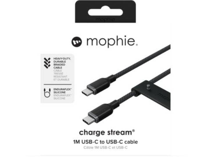 Mophie - Câble De Charge Usb-C 1m Black Chargestream