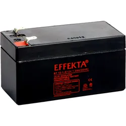 Effekta BT 12-1,2 AGM Bleiakku 12V 1,2Ah – wartungsfreier VRLA-Akku