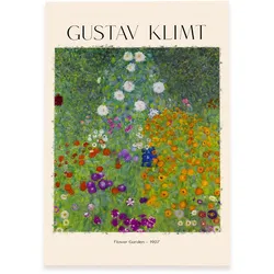 POSTER Blumengarten A3 Rahmenlos