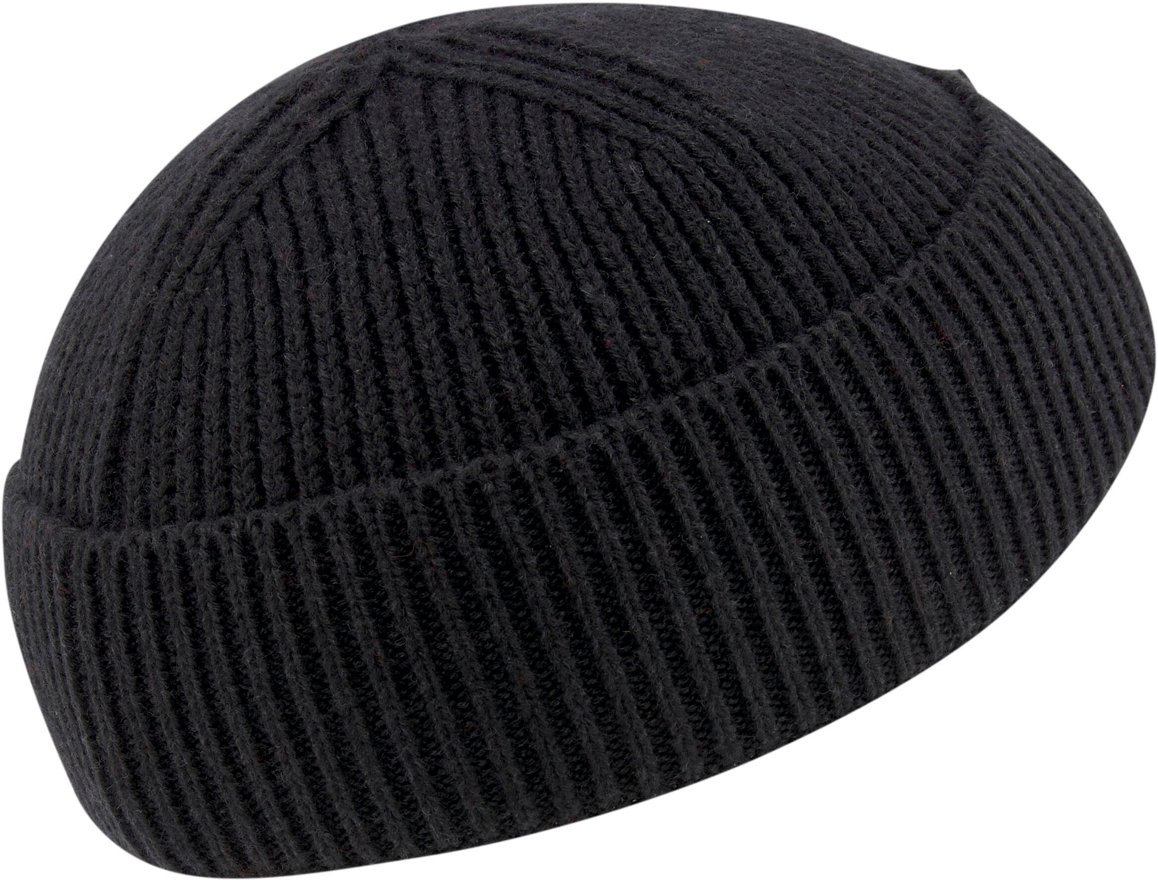 Strickmütze BRUNO BANANI, Herren, schwarz, Grobstrick, Wollmischung, unifarben, Mützen Strickmütze