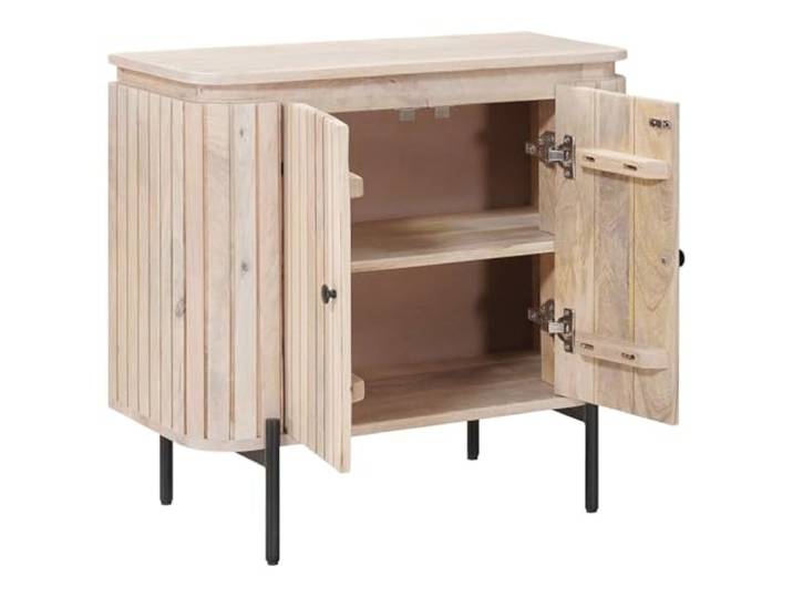 GKMBCVDFR Sideboard 70 x 30 x 65 cm Mango Holz Mit Schubladen, Für Wohnzimmer, Robustes Holzwerkstoff, Selbstmontage