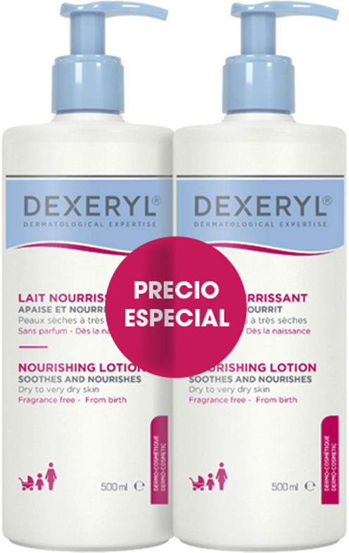 Dexeryl Loção Nutritiva embalagem 2 x 500 ml