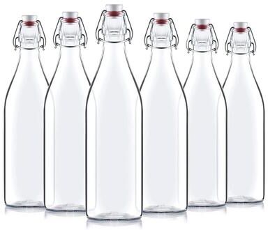 Bormioli Rocco Set of 6 Giara Bottles - 1 Liter