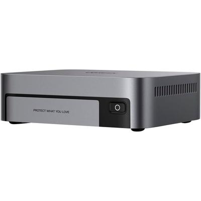 UGREEN NAS-Server "NASync DXP480T Plus EU (ohne Laufwerke)", grau (grau, schwarz), 64, NAS-Server, NAS-Server