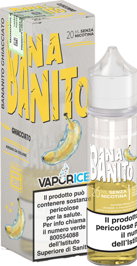 VaporArt Bananito Vaporice Liquido Shot 20ml Banana Ghiaccio