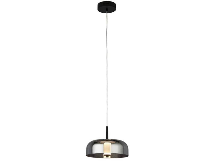 Searchlight Glas Hängelampe Frisbee, dimmbar, alu / grau / zink, für Wohn- / Esszimmer, Glas, Modern, Pendelleuchte