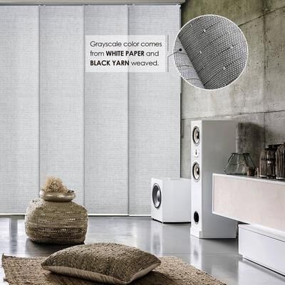 "GoDear Design Adjustable Sliding Panel Track Blinds, Vertical Blinds, Classic, 45.8""- 86"" W x 96"" L"