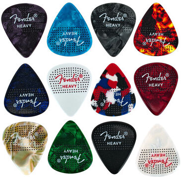 Fender 351 Dotted Celluloid 12Pk Hvy