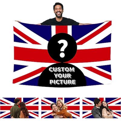 personalisiertes, individuelles Union Jack-Fototapeten-Poster mit britischer Flagge, erstellen Sie Ihr eigenes Bild für die Heimdekoration, Schlafsäle, Schlafzimmer, Wohnzimmer, Clubs, Bars, Konzerte,