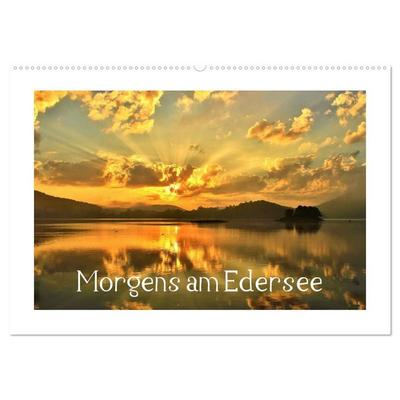 Morgens am Edersee (Wandkalender 2026 DIN A2 quer), CALVENDO Monatskalender