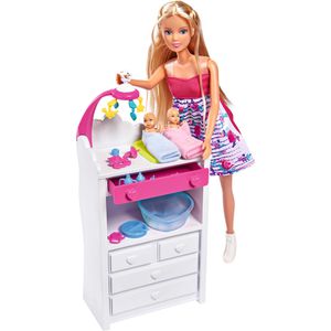 Steffi-Love Puppe Welcome Twins, ab 3 Jahre, schwangere Steffi mit Zwillingen, 29 cm