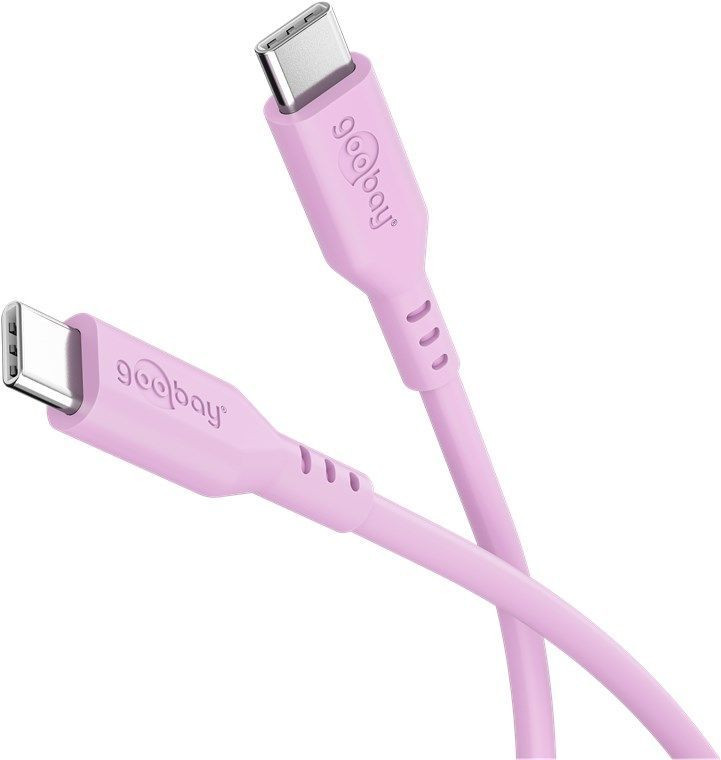 Hama USB-C Silicone Oplaadkabel - Snelladen - 1,5 meter - Roze