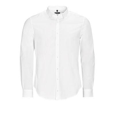Herren Langarm Stretchhemd Blake | SOLO INVEST FRANCE SAS | Farbe: Weiß | M