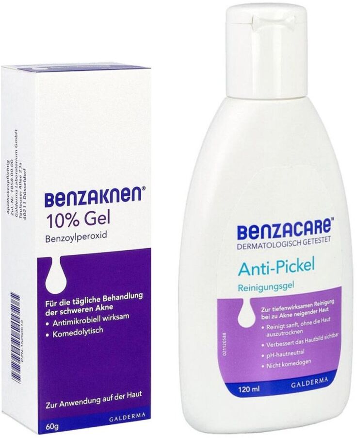 Benzaknen 10% + Benzacare Anti-Pickel Reinigungsgel