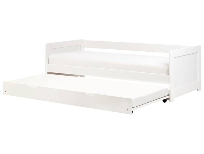 Lit gigogne en bois blanc 90x200