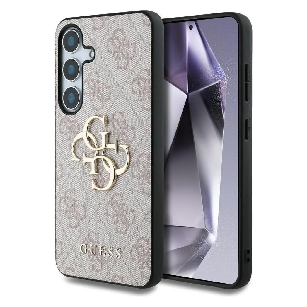 Guess PU 4G Metal Logo Case für Samsung Galaxy S25+ - pink (Samsung Galaxy S25, Samsung Galaxy S25+) (GUHCS25M4GMGPI)