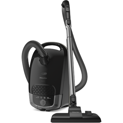 MIELE Bodenstaubsauger "Guard S1, Nachfolger Classic C1 PowerLine, ComfortFit", schwarz (obsidianschwarz), B:42,5cm H:23cm T:24,5cm, Bodenstaubsauger, AirClean Filter, 10 m Aktionsradius, kompaktes Design, Topseller