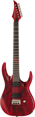Solar Guitars A2.6Canibalismo+ Blood Red Open Pore W Blood Splatter