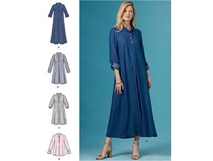 Simplicity patroon S8983 dameskleding met mouwen variatie, papier, wit, verschillende kleuren