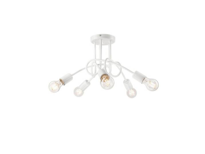 Deckenleuchte Camilla, Weiß Hochglanz, Metall, spiralförmig, 30x46x30 cm, CE, Lampen & Leuchten, Innenbeleuchtung, Deckenleuchten, Deckenleuchten