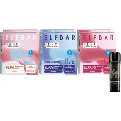 Elf Bar ELFA Prefilled Pod - Probierset Nikotinfrei je 2 Pods, 6er Pack