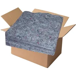 Maschinenputztuch aus Vlies ca. 37 x 37 cm 10 kg-Paket dunkelbunt, sehr saugfähig, A-Qualität