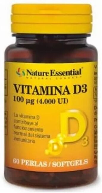 Nature Essential Vitamina D3 4000 Ui 60 Perlas